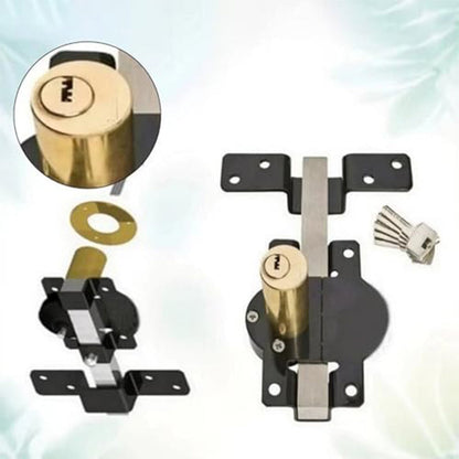 🌞Fris De Lente In Met 48% Korting!🔒 50/70mm Dubbelzijdig Poortslot met Lange Schoot & 5 Sleutels – Robuust IJzeren Slot voor Binnen & Buiten!