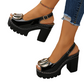 👡NU 60% KORTING!🔥Elegante sandalen met open teen en gesp en hak – Chique design, comfortabele hak en perfect voor elke gelegenheid✨