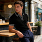 👕 50% KORTING NU! ☀️ Casual poloshirt met korte mouwen – Ademend polyester, moderne pasvorm & perfect voor ontspannen dagen 🏖️