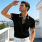 👕 50% KORTING NU! ☀️ Casual poloshirt met korte mouwen – Ademend polyester, moderne pasvorm & perfect voor ontspannen dagen 🏖️