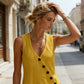 📢📢50% KORTING!!!⏰ Mouwloze dames maxi-jurk met V-hals en zakken