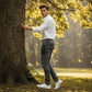 Heren Slim Fit Jeans met Distressed Look