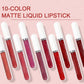⏰LAST DAY SALE: €18.99 for 10pcs !!💝10Pcs Matte Waterproof  Long Lasting Lip Gloss