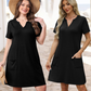 Dames casual losse jurk met korte mouwen