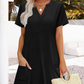 Dames casual losse jurk met korte mouwen