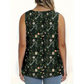Mouwloze top met print en knopen voor dames