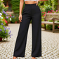 🎁 50% KORTING! 👖 Dames Casual Broek met Wijde Pijpen – Effen Kleur & Comfortabele Pasvorm ✨