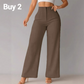🎁 50% KORTING! 👖 Dames Casual Broek met Wijde Pijpen – Effen Kleur & Comfortabele Pasvorm ✨