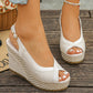 👡🌸Women's Peep-Toe Wedge Sandals – Platform & Anti-Slip Sole🌿