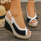 👡🌸Women's Peep-Toe Wedge Sandals – Platform & Anti-Slip Sole🌿
