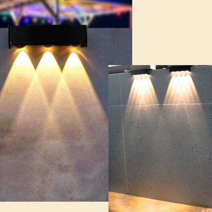 😍Een lamp om je tuin te verfraaien – zonder een cent aan elektriciteit uit te geven✨Meerkleurige wandlamp op zonne-energie voor buiten✨