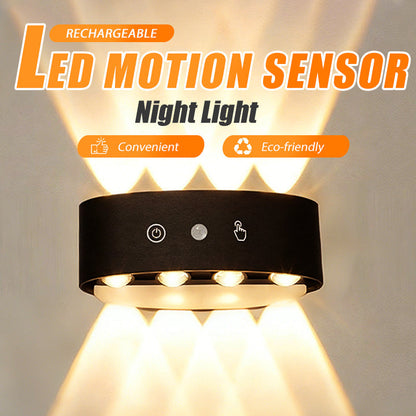 💡🔋Oplaadbare LED-wandlamp met bewegingssensor – magnetisch, zonder boren en zonder kabels, voor de slaapkamer en de gang