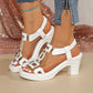 ⏳Time-Limited Special⏰Women's Chunky Heel T-Strap Sandals