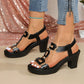 ⏳Time-Limited Special⏰Women's Chunky Heel T-Strap Sandals