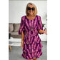 Elegante midi-jurk met bloemenprint