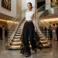 ⏳Time-Limited Special⏰Women's Wide-Leg Pants – Flowy, Gold Trim, Elegant, Versatile 🍂