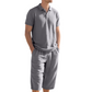 Casual linnen set met overhemd en broek voor here