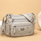 Dames zacht PU-leer crossbody tas met meerdere vakken