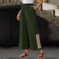 Dames wijde broek – elastische taille, kwastjes aan de pijpen, soepel vallend, bohemian stijl