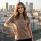 👚 50% KORTING! ✨ Dames Casual Top met Korte Mouw en Print – Vrolijke Look, Zachte Stof & Perfect voor Zomer, Strand of Vrije Tijd – Eenvoudig te Combineren 🌸