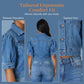 Dames cropped denimjack met korte puffmouwen