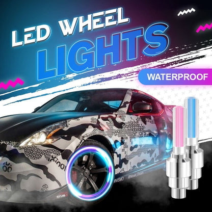 💡 Lumières de Roue LED — Activation par Vibration, Étanches, Installation Rapide, Vélo & Moto, 4 Couleurs ✨