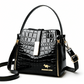 👜 TIJDELIJKE AANBIEDING: 50% KORTING+Gratis verzending✨ Glanzende krokodilprint dames handtas – Gestructureerd, gouden hardware, ruim & chique 💼