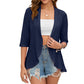 🧥 50% KORTING! ✨ Lichtgewicht ajourpatroon vest – Ademend, open & ideaal voor lauwe zomeravonden – Perfect als omslagdoek over een strandjurk of over een top 🌊