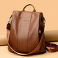 🎒 Stijlvolle PU Damesrugzak | Ruim, Elegant & Veilig (Anti-Diefstal Design)