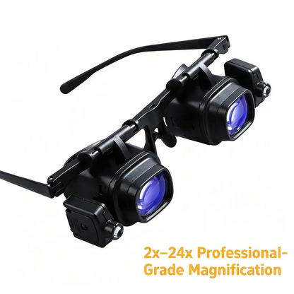 ⏰Precisie-LED-loep voor elektronica en knutselwerk – Verstelbare houder en 10-20x zoom – Handsfree, krachtige verlichting – ideaal voor solderen, horlogereparaties of miniatuurschilderen