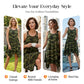 👗 TIJDELIJKE AANBIEDING: 50% KORTING! ✨ Mouwloze camouflagejurk – asymmetrische zoom, stoere stijl, uniek 🍂