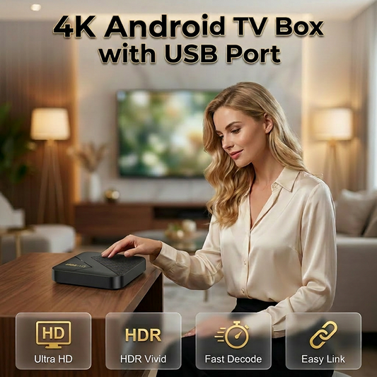 ⏳TIJDELIJKE AANBIEDING: 44% KORTING🔥Android TV-box met Bluetooth