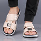 👞 50% KORTING! 💫 Slip-on sandalen van kunstleer voor heren – Ademend mesh en antislipzool – Comfortabele pasvorm, ideaal voor de zomer, het strand of dagelijkse wandelingen 🏖️