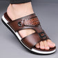👞 50% KORTING! 💫 Slip-on sandalen van kunstleer voor heren – Ademend mesh en antislipzool – Comfortabele pasvorm, ideaal voor de zomer, het strand of dagelijkse wandelingen 🏖️