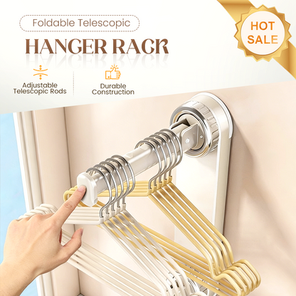 🧺✨ 50% KORTING | Opvouwbaar Telescopisch Zuignap Kledingrek – Ruimtebesparend, Stabiel & Boorvrij – Ideaal voor Badkamer, Balkon & Kleine Appartementen 🏠