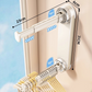 🧺✨ 50% KORTING | Opvouwbaar Telescopisch Zuignap Kledingrek – Ruimtebesparend, Stabiel & Boorvrij – Ideaal voor Badkamer, Balkon & Kleine Appartementen 🏠