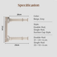 🧺✨ 50% KORTING | Opvouwbaar Telescopisch Zuignap Kledingrek – Ruimtebesparend, Stabiel & Boorvrij – Ideaal voor Badkamer, Balkon & Kleine Appartementen 🏠