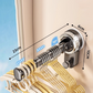 🧺✨ 50% KORTING | Opvouwbaar Telescopisch Zuignap Kledingrek – Ruimtebesparend, Stabiel & Boorvrij – Ideaal voor Badkamer, Balkon & Kleine Appartementen 🏠