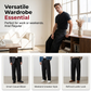 👔 Heren Klassieke Wijdbeense Pantalon – Premium Stof | Zwart | Maten S-3XL