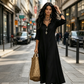 Boheemse Ruche V-hals Maxi Jurk