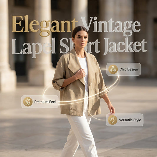 🧥 Dames Casual Vintage Revers Jas – Oversized Kraag & Zacht Ademend Stof 🍁