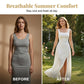 Dames Mouwloze Vierkante Hals Split Maxi Jurk