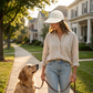 🎁✨Elegante opvouwbare zonnehoed voor dames met UPF 50+ – Brede katoenen buckethoed met nekflap en verstelbare band 🌞 | Inpakbaar, ademend en strandklaar