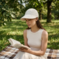 🎁✨Elegante opvouwbare zonnehoed voor dames met UPF 50+ – Brede katoenen buckethoed met nekflap en verstelbare band 🌞 | Inpakbaar, ademend en strandklaar