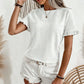 🌸 NU 50% KORTING! 🌸Dames Elegante Ruche Mouw Zomertop