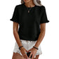🌸 NU 50% KORTING! 🌸Dames Elegante Ruche Mouw Zomertop