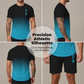 🌊 Heren 3D Gradiënt T-Shirt & Shorts Set | Zomerse 2-Delige Outfit — Nu in de Aanbieding! 🔥