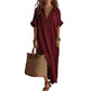 Women’s Minimalist Solid Color Maxi Dress
