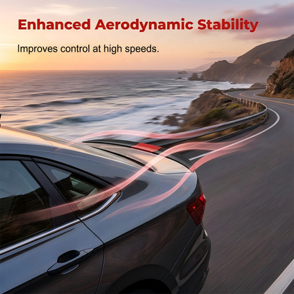 🚗🛠️ Verbeter het uiterlijk en de stabiliteit van uw auto –💨 Universele achterspoiler zonder boren – Naadloze montage ✨