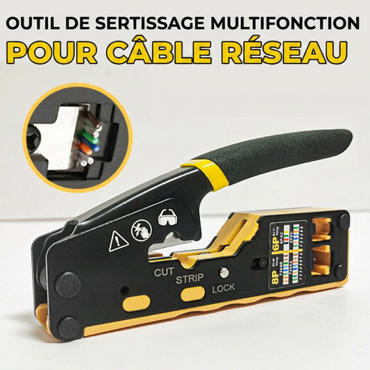 🌐👶 54% KORTING! Stop met het verpesten van dure RJ45-connectoren! Deze multifunctionele krimptang met kleurcodes en doorvoer-constructie perst elke kabel perfect vast – zelfs als je nog nooit een kabel hebt gemaakt!